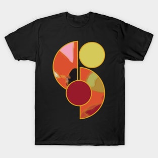 Bright vibrant modern earth tones colors unique original contemporary art 394 Abstract T-Shirt